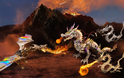 Build Your Own Steampunk Wyvern Dragon: A Mechanical 3D Puzzle.