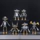 1 piece blind box diy mini 3d metal white collar mecha model office series building kit