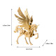 100pcs+ diy 3d assembling model golden unicorn & silver unicorn