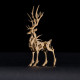 100pcs+ diy 3d assembling ornament golden elk & silver elk