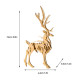 100pcs+ diy 3d assembling ornament golden elk & silver elk