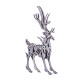 100pcs+ diy 3d assembling ornament golden elk & silver elk