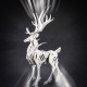 100pcs+ diy 3d assembling ornament golden elk & silver elk