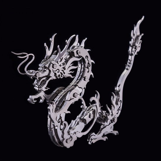 100pcs+ diy 3d metal dragon assembly building kit