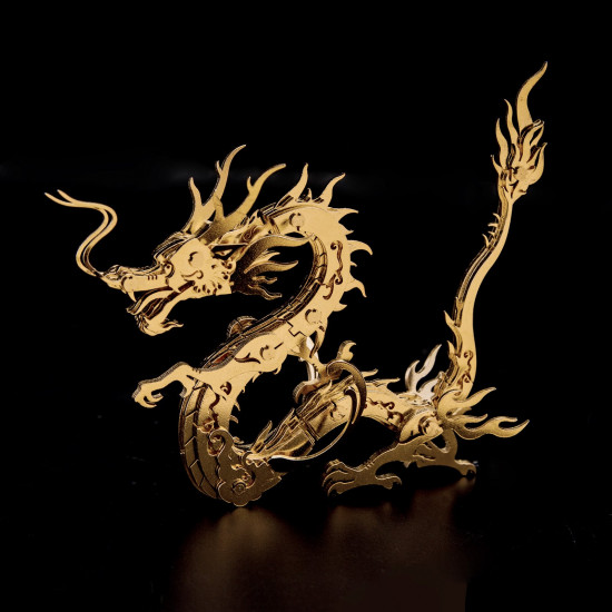 100pcs+ diy 3d metal dragon assembly building kit