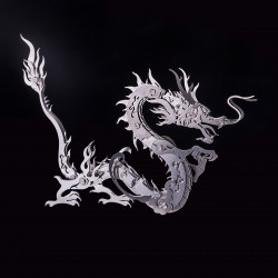 100pcs+ diy 3d metal dragon assembly building kit