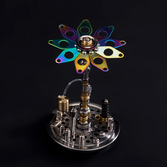 100pcs steampunk 3d metal flower model building kit