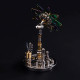 100pcs steampunk 3d metal flower model building kit