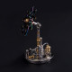 100pcs steampunk 3d metal flower model building kit