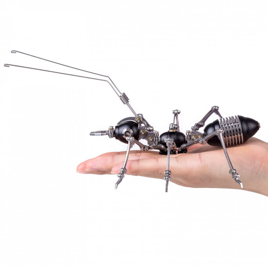 100pcs+ steampunk ant insect diy metal assembly model kit with christmas package