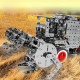 1054pcs 3d metal assembly gear drive big farm harvester vehicle toy model kit