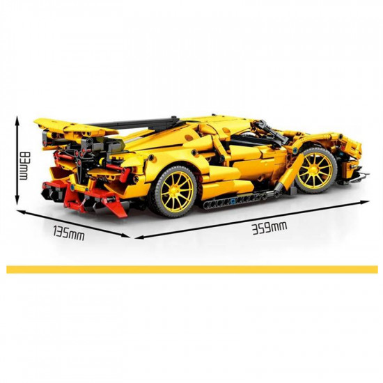 remote controlled swedish hypercar 1056pcs