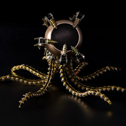 1060pcs metal model kits diy steampunk mechanical octopus with speaker