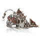 1064pcs+ steampunk deep-sea anglerfish 3d metal ocean model diy kit with luminous bulb