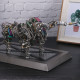 1087pcs metal 3d diy mechanical bull animal model assembly kit for adult