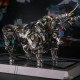 1087pcs metal 3d diy mechanical bull animal model assembly kit for adult