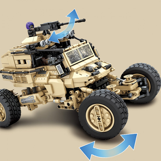 remote controlled army buggy 1181pcs