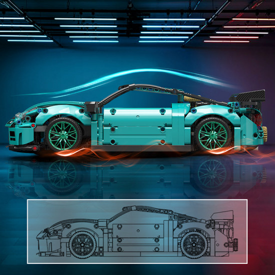 remote controlled gtr r35 1189pcs