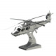 125pcs 3d metal mechanical helicopter model building kit- lifting spirit