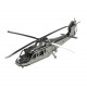 125pcs 3d metal mechanical helicopter model building kit- lifting spirit