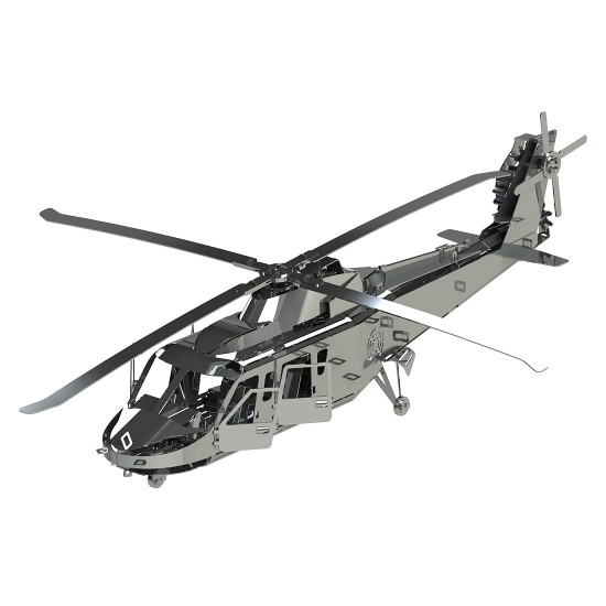 125pcs 3d metal mechanical helicopter model building kit- lifting spirit