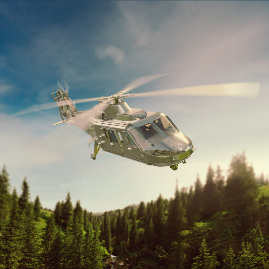 125pcs 3d metal mechanical helicopter model building kit- lifting spirit