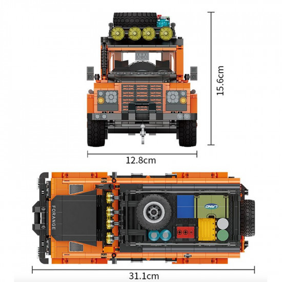 classic british off roader 1268pcs