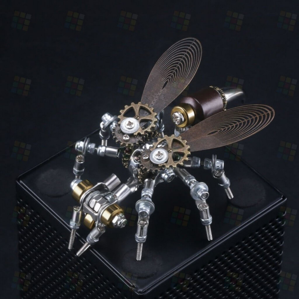 126pcs 3d metal diy mechanical wasp insect puzzle model puzzle jigsaw ...