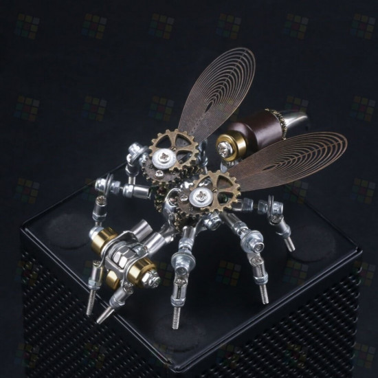 126pcs 3d metal diy mechanical wasp insect puzzle model puzzle jigsaw