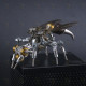 126pcs 3d metal diy mechanical wasp insect puzzle model puzzle jigsaw