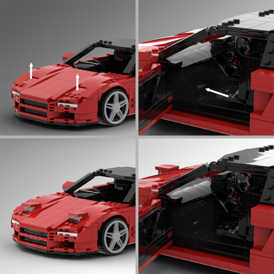 jdm supercar 1292pcs