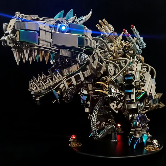 1350PCS+ Difficult Model Kits 3D Mechanical Tyrannosaurus Rex Model Kit Big Dinosaur
