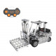 1400pcs 2.4g assembly remote control metal forklift mechanical scew model building kit puzzle