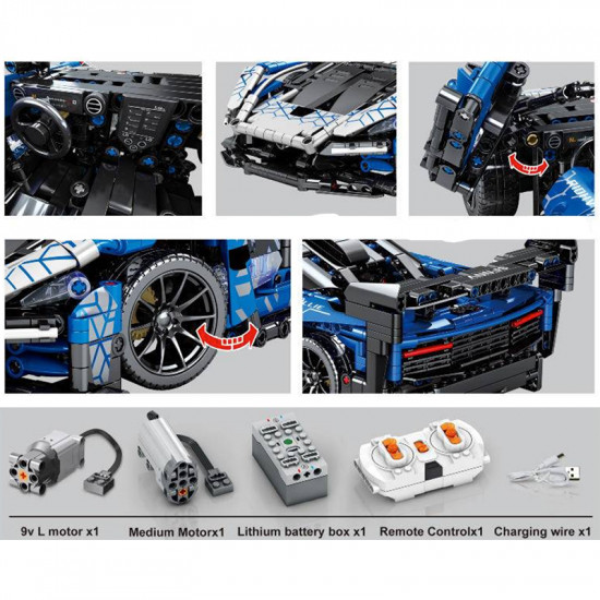 remote controlled british hypercar 1404pcs