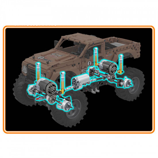 remote controlled monster truck 1492pcs