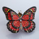 150pcs steampunk scarlet peacock butterfly assembly model -red