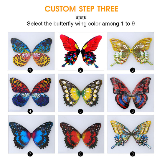 150pcs custom your steampunk butterfly 3d metal model kit