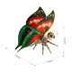 150pcs red and green swallowtail butterfly assembly steampunk model kit