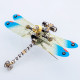 150pcs steampunk 3d dragonfly model assembly kit with light