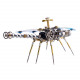 150pcs steampunk 3d dragonfly model assembly kit with light