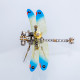 150pcs steampunk 3d dragonfly model assembly kit with light