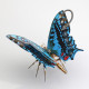 150pcs steampunk blue butterfly pipevine swallowtail model building kit