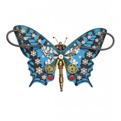 150pcs steampunk blue butterfly pipevine swallowtail model building kit