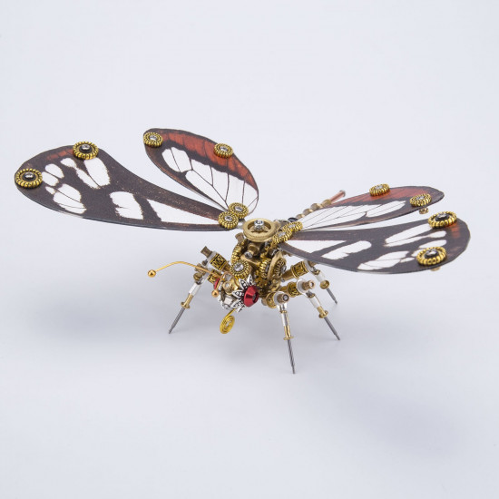 150pcs+ steampunk brush-footed butterfly 3d metal model kits greta oto
