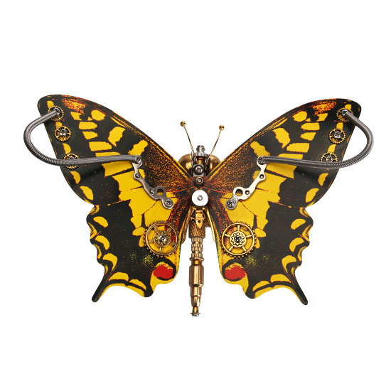 150pcs steampunk eastern tiger swallowtail butterfly diy kit papilio glaucus