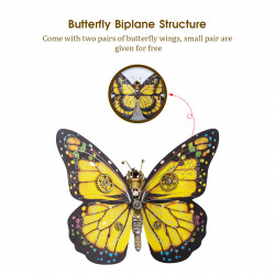 150pcs monarch butterfly steampunk assembly model