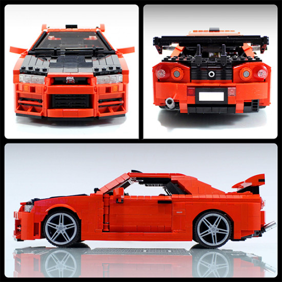 r34 sports car 1513pcs