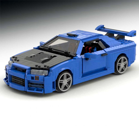 r34 sports car 1513pcs