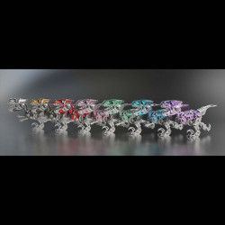 160pcs mini 3d dinosaur metal model kit build for kids