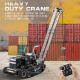 1745pcs 2.4g 10ch rc heavy duty self-erecting crane with laterally foldable jib diy metal kit